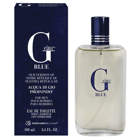 PB Parfums Belcam G Eau Blue Cologne for Men – 3.4 fl oz – Coastal Citrus‑Woody Scent