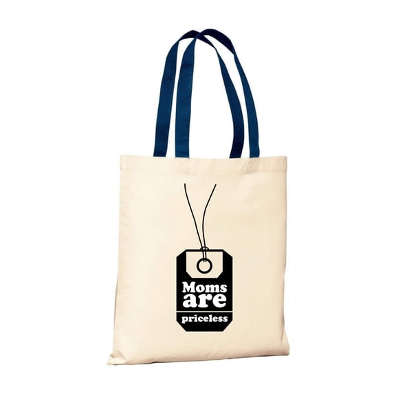 Dreamtees Bags Gift for Men and Women Mother's Day Budget Tote B150 - Moms Are Priceless Cotton Bags Shopper Gift
