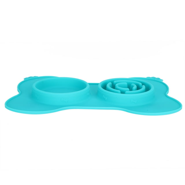 Cuenco alimentador para comer perros, alimentación portátil para perros, suministros de alimentación para mascotas, cuencos de alimentación de silicona para mascotas elaborados con cuidado