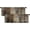 Brown, variant on 2 Pack Valances Window Treatments Abstract Dark Brown Art Painting Blackout Drapes Adjustable Curtain Valances for Windows Living Room Kitchen Over Sink, 18x52 Inch Rod Pocket Valances