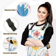thumbnail image 2 of Fresh Colorful Flowers Apron Set with Oven Mitts Pot Holders Set of 5 Kitchen Stuff Accessories, 2 of 6