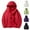 Red, variant on Mens Womens 3 in 1 Jacket Removable Inner Fleece Liner Windproof Zip Pockets Solid Color Outdoor Winter Coat