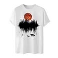 thumbnail image 4 of Jinhomg Mens Graphic Tees Vintage Animal Deer Print Summer T-Shirts Casual Comfy Short Sleeve Crew Neck Tops Lightweight Going Out Wear White L, 4 of 6