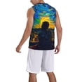 thumbnail image 2 of Sikiie Abstract Starry Sky Basketball Jersey Reversible Men's Mesh Athletic Sports Shirts Training Practice S-4XL4X-Large, 2 of 6