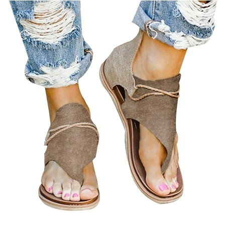 

COOLL Women Fashion Summer Leopard Snake Zebra Print Zipper Beach Sandals Flat Shoes