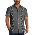 thumbnail image 2 of Awdenio Mens T-Shirts Casual Short Sleeve Button Down Shirts Tropical Beach Summer Hawaiian Shirt, 2 of 6