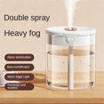 thumbnail image 3 of New 2L Double Spray Humidifier Atomizer USB Capacity Home Mute Bedroom Office Night Light Humidifier, 3 of 5