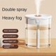 thumbnail image 4 of Nuevo humidificador atomizador de doble pulverización de 2 litros con capacidad USB, silencioso, para el hogar, dormitorio, oficina y con luz nocturna., 4 of 5
