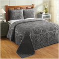 thumbnail image 2 of Better Trends BSTRDOGRY Better Trends Trevor Collection 100% Cotton Full/Double Bedspread Set in Gray, 2 of 4