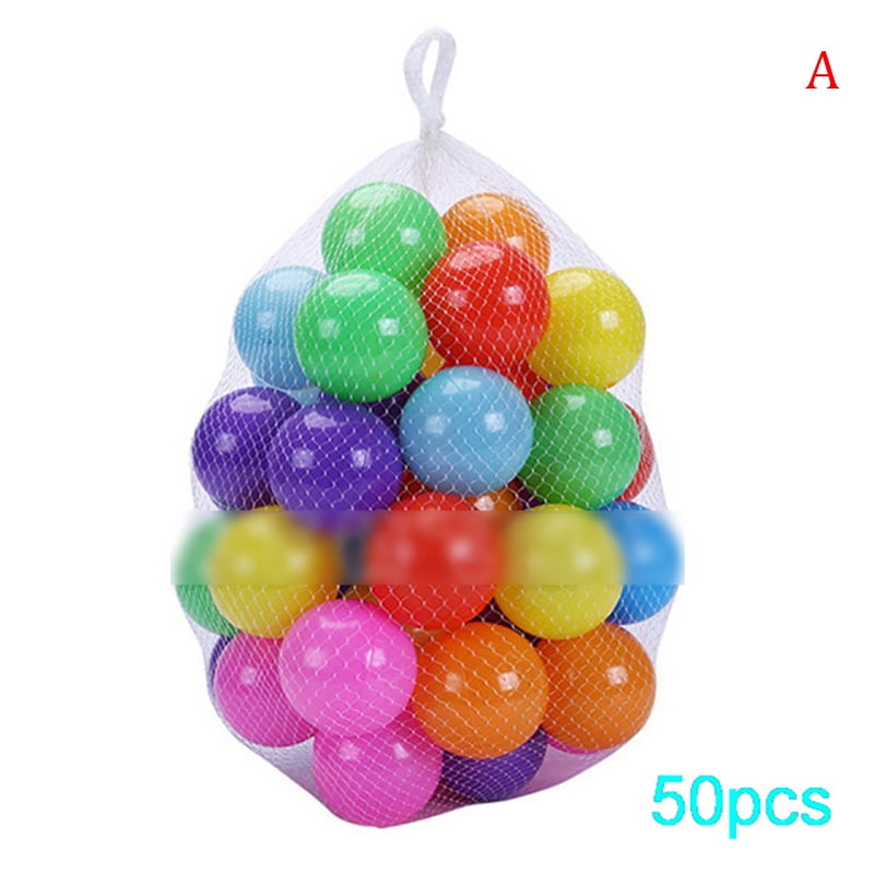 E Support 200PCS Colorful Plastic Ball Pit Balls Baby Kids Tent Swim Toys Ball Pool Ball Ocean Ball 