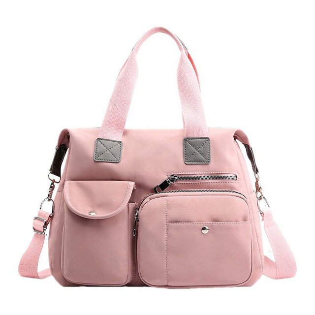 bolso de hombro bolso de nylon bolso de viaje de gran capacidad de mano, 1 pieza-rosa oso de fresa Electrónica