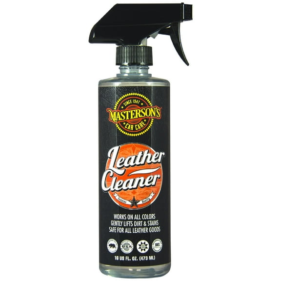 MASTERSON'S CAR CARE MCC_115_16 Leather Cleaner Sprayable Colorless - Works On All Leather Interiors, Seats, Bags, Boots, Apparel, Shoes - Safe PH Balanced Formula (16 oz)