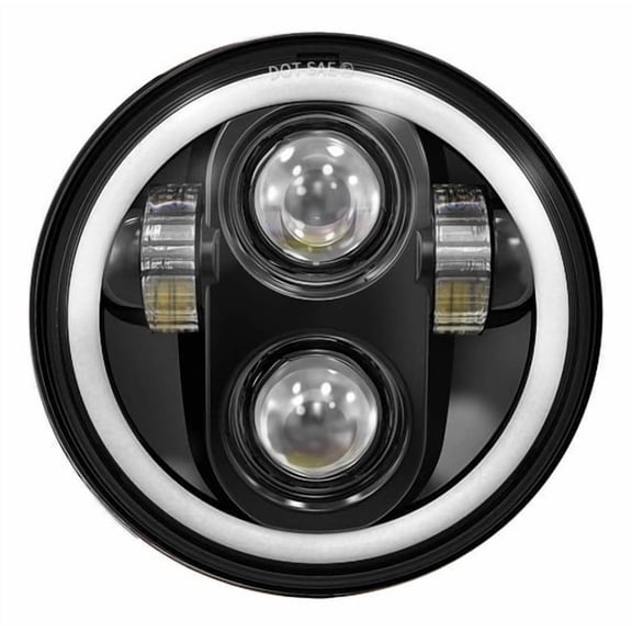 Applies to Harley LED Headlight 5 3/4 LED Daymaker 5.75 DRL Angel Eyes
