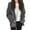 Grey, variant on Womens Peter Pan Collar Cardigan Sweater Button Down Long Sleeve Oversized Fit With Pockets Knit Casual Fall Preppy Daily Layering Jacket