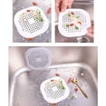 thumbnail image 5 of Masteelf  5 Pcs Hair Filter Mesh Sink Strainer Bathroom Drain Catcher White, 5 of 8