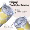 thumbnail image 4 of Travel Cup 20oz with Lid and Straw - Stainless Steel Insulated Boho Tumbler, Double Wall Vacuum Thermal Coffee Mug, Leakproof, 4 of 5