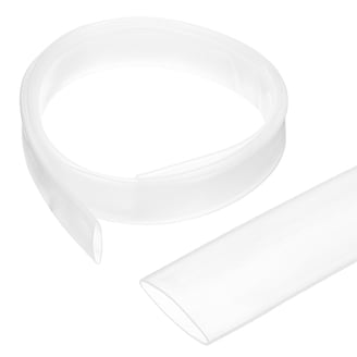 Heat Shrink Tubing 1/8(3mm) Dia 7.4mm Flat Width 3:1 rate Shrinkable Tube Cable Sleeve 5m - Black