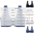 thumbnail image 4 of UVEASISHA Women's Front Closure Wireless Bra V Neck Seamless Everyday Bralette Floral Lace Trim Beauty Back Comfort Lounge Underwearr Coffee 40, 4 of 7