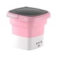 thumbnail image 5 of Lavadora plegable Conveniente Reutilizable Ahorro de espacio Durable Fácil de llevar Portátil Mini para apartamento Camping Escuela Lavandería Ropa Rosa Macarena Lavadora, 5 of 8