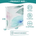 thumbnail image 5 of Hibiscus Blooms 12.4x10.6in PVC Round Ring Binder, D-Ring 3-Hole, Metal Clip, 200 Sheets, 5 of 10