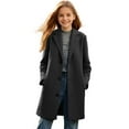 thumbnail image 2 of UQJfacai Boys Girls Pea Coats Kids Wool Blend Notched Collar Trench Coat Fall Winter Single Breasted Overcoat with Pockets 5-14 Years, 2 of 9