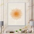 thumbnail image 2 of Designart 'Orange Sun Print On Beige II' Modern Framed Canvas Wall Art Print, 2 of 5