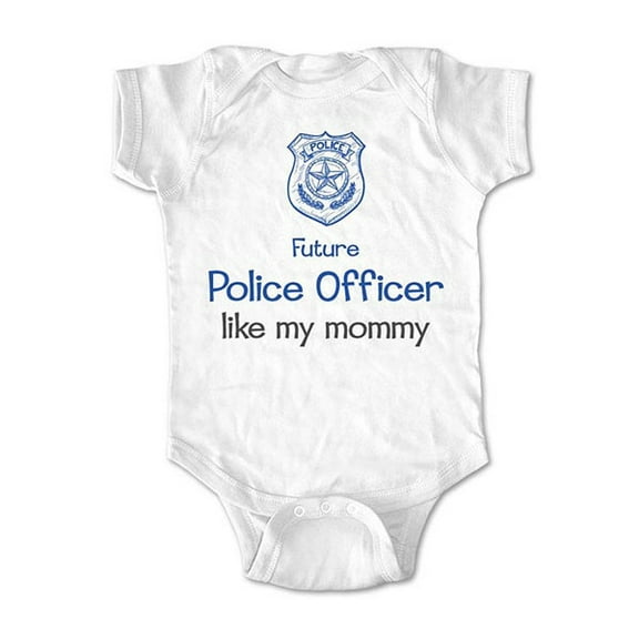 Future Police Officer like my Mommy - wallsparks cute & funny Brand - baby one piece bodysuit - Great baby shower gift!