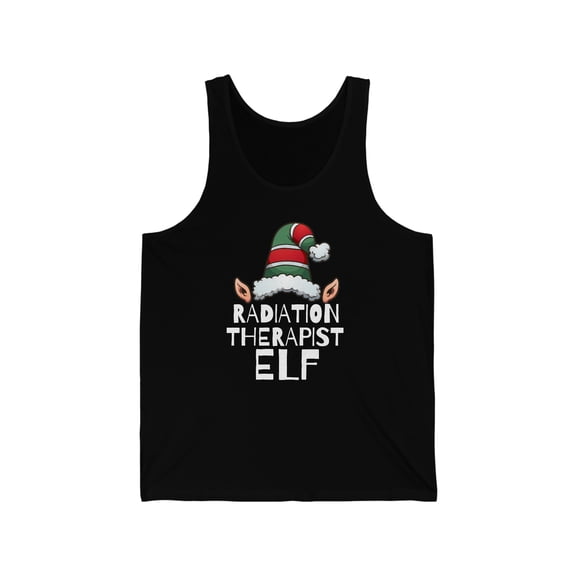 Radiation Therapist Elf Unisex Tank top, XS-2XL Christmas Holidays Elves