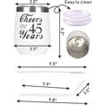 thumbnail image 3 of MEANT2TOBE White 45th Birthday Gifts for Women - Tumbler, Decorations & Ideas to Celebrate Turning 45 Years Old, 3 of 6