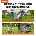 thumbnail image 2 of VEVOR Steel Hammock Stand 550lbs Capacity Hammock Frame Fits 7.5-13.5ft Hammocks, 2 of 9