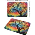 thumbnail image 2 of Colorful Tree Dish Drying Mat - Season Trees Drainer Mat 18"x24" Rainbow Painting Dishes Pad Absorbent Color Art Dish Drainer Rack Mats Kitchen Accessories, 2 of 7