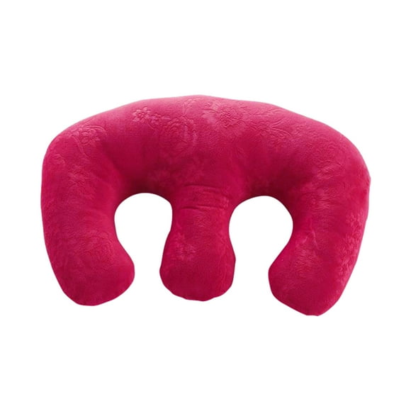 Yinanstore Soft Detachable Chest Pillow Chest Pad , Bolster Supplies for SPA Beauty Salon Massage Table Body Relaxing for Breastfeeding 1Piece - Rose Red