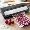 thumbnail image 2 of NutriChef Food Vacuum Sealer Machine, Stainless Steel & ABS Body, Automatic Sealing System for Dry and Moist Foods, LED Touch Controls, Includes Bags, 2 of 8