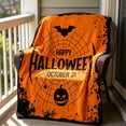thumbnail image 5 of Cififendec Halloween Ultra Soft Flannel Throw Blanket, 51.18"×39.37", Warm Lightweight Eye-catching Cover for Sofa Nook Guest Bed Seasonal Decor, 5 of 5