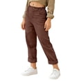 thumbnail image 5 of Girls Capri Pants Summer Trendy Linen Cropped Trouser with Pockets Beach Casual Cruise Fashion Capris Clothes, 5 of 7