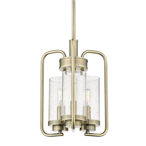 Holden 3-Light Pendant in Aged Brass