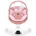 thumbnail image 1 of Columpio para bebé Viriwebaby YK-03 de 5 velocidades, control remoto, Bluetooth, rosa, 1 of 7