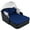 Blue+Black, variant on Outdoor Patio Sunbed Double Lounge Chair Daybed with Adjustable Canopy and Cushion
