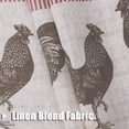 thumbnail image 4 of dinii Farmhouse Rooster Kitchen Boho Rustic Curtains Tier, Rod Pocket Panels for Living Room,Kitchen, Bathroom and Cafa, 27''''W x 24'''' L, 2 Panels,Red, 4 of 5