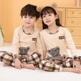 thumbnail image 4 of Pijamas para niños y niñas, ropa de dormir para niños de 6, 8, 10 y 12 años, 100% algodón, con dibujos de animales, pijamas de manga larga para Navidad, 4 of 4