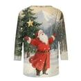 thumbnail image 4 of Womens Christmas Sweatshirts Fleece Xmas Holiday Tops Round Neck Blouse Tops Funny Christmas Long Sleeve Shirt Fall Casual Trendy Sweatshirt Hooded Pullover Tops 2025, 4 of 6