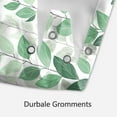 thumbnail image 5 of Mint Green Shower Curtain, Natural Watercolor Leaves Shower Curtain Botanical Plants 12 Hooks Fabric Waterproof Home Bathtub Decor 72x72, 5 of 6