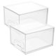 thumbnail image 5 of SHOWERORO 2Ud Cajas Transparentes Para Almacenamiento De Cosméticos Organizador De Escritorio Práctico, 5 of 7
