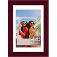 thumbnail image 1 of Vittanly 4x6 Picture Frame, Premium Material with Shatter Resistant Plexiglass, Display Pictures 3.5x5 with Mat or 4x6 without Mat, Photo Frame for Wall or Table Top Display, Cherry Red, 1 Pack, 1 of 1