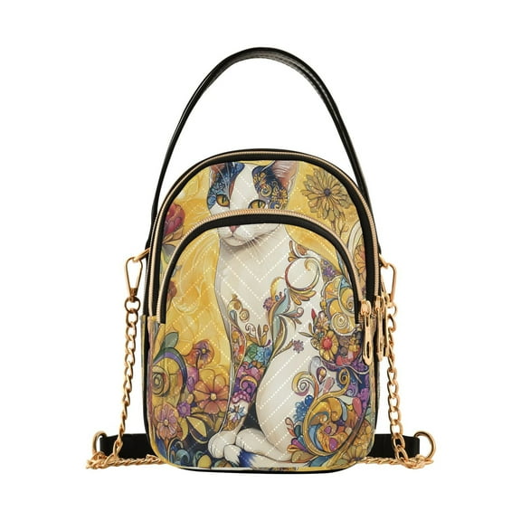 Cross Body Fashion Shoulder Waist Purse Bags Floral Harmony Pocket Handbags