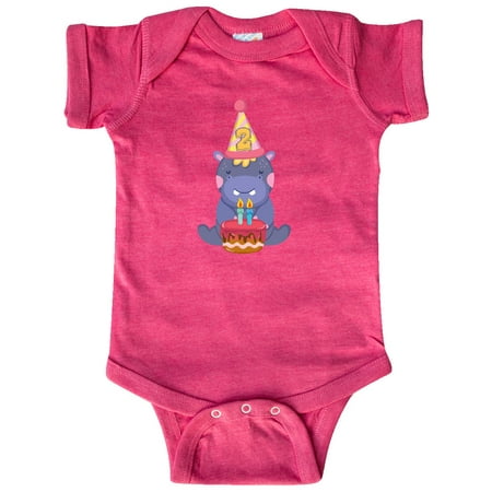 

Inktastic Hippo 2nd Birthday Gift Baby Boy or Baby Girl Bodysuit