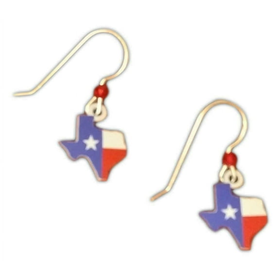 TEXAS State Flag Hypo-Allergenic Earrings, Sterling Silver Plated, by Sienna Sky