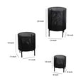 thumbnail image 5 of Saltoro Sherpi Metal Planters with Floral Hexagon Cut Out Design, Set of 3, Black, 5 of 5