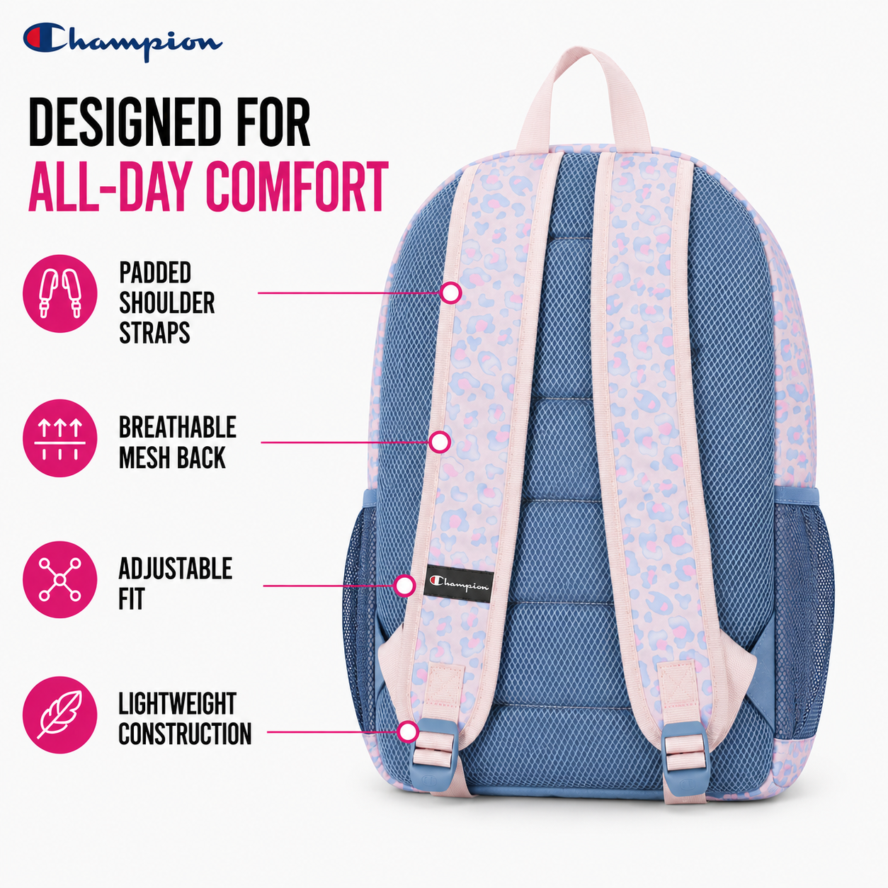 Set de mochila escolar para niños y niñas con lonchera desmontable - 2 piezas (17") 7