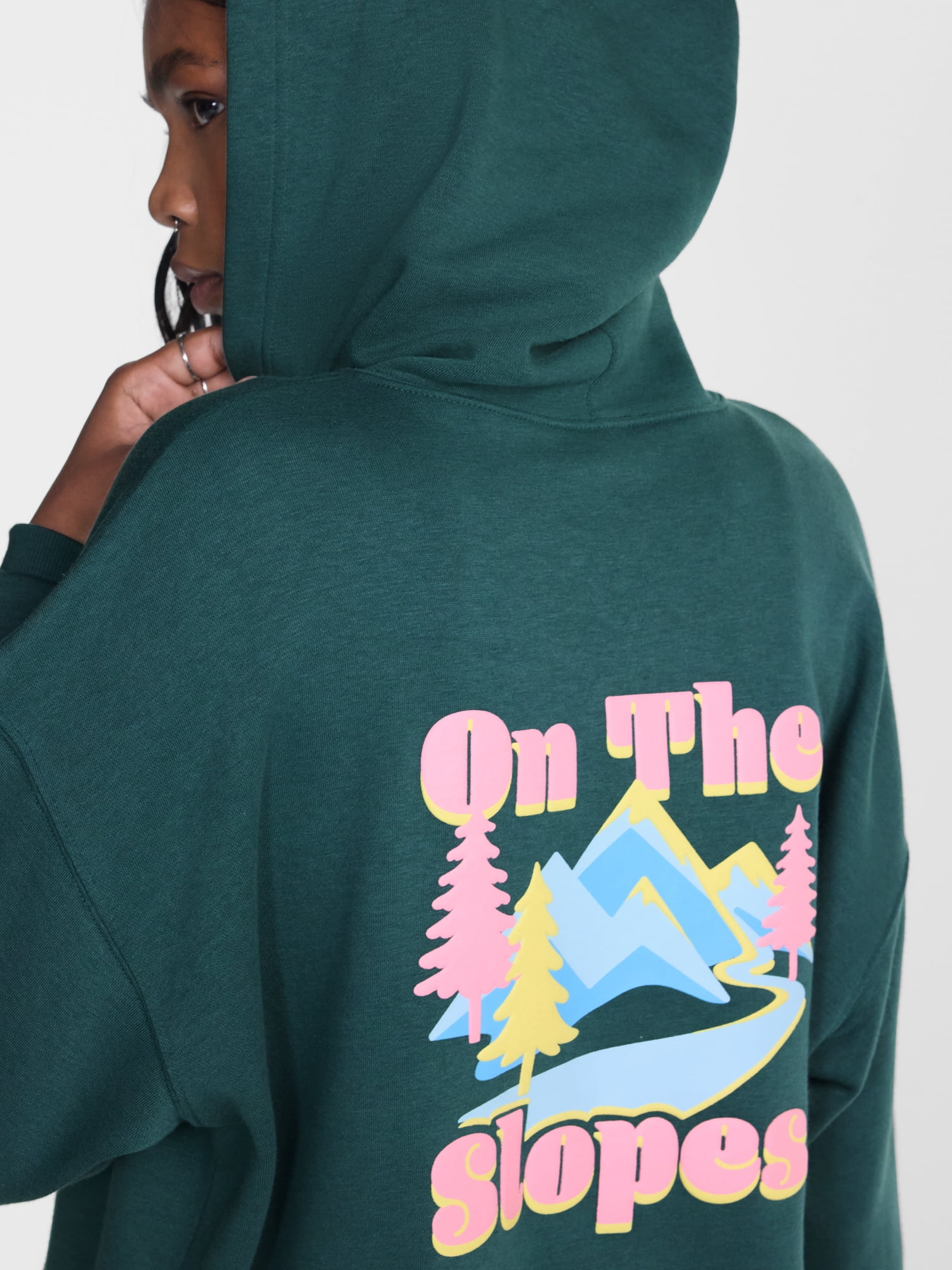 No Boundaries Oversized Fleece Hoodie, Women’s XXS-XXL